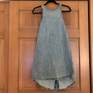Lucky Brand Light Denim Jumper Overalls Dress Size Small